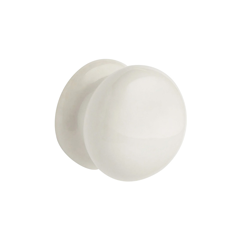 CLASSIC Ceramic Knob - 38mm Diameter - White (HB10-0244)