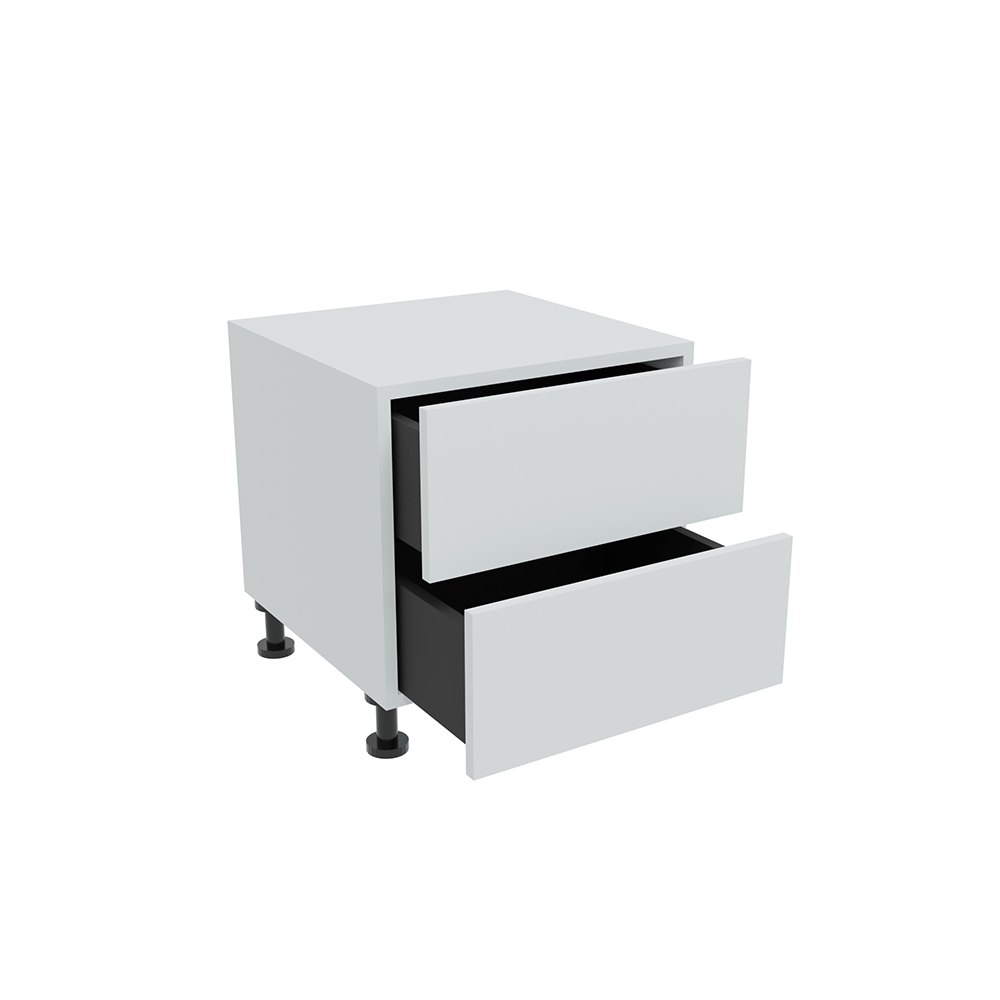500mm 2 Drawer Bedside Cabinet