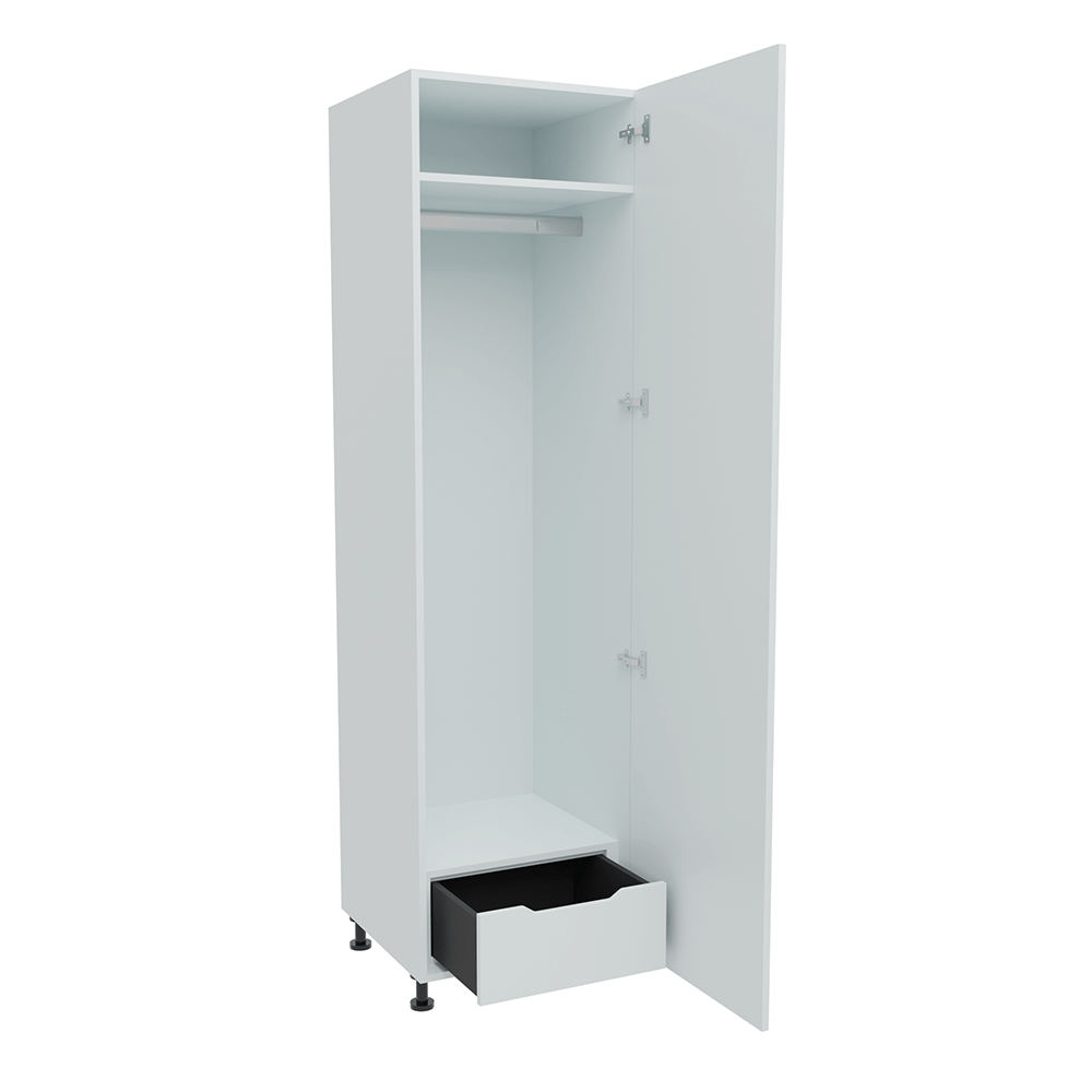 600mm Single Hanging Robe with 1 x Internal Drawer