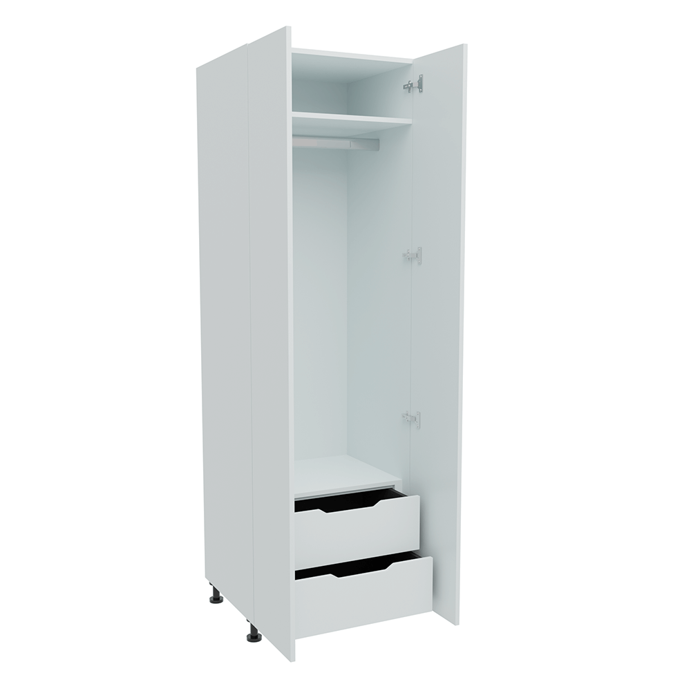 700mm Single Hanging Robe with 2 x Internal Drawer