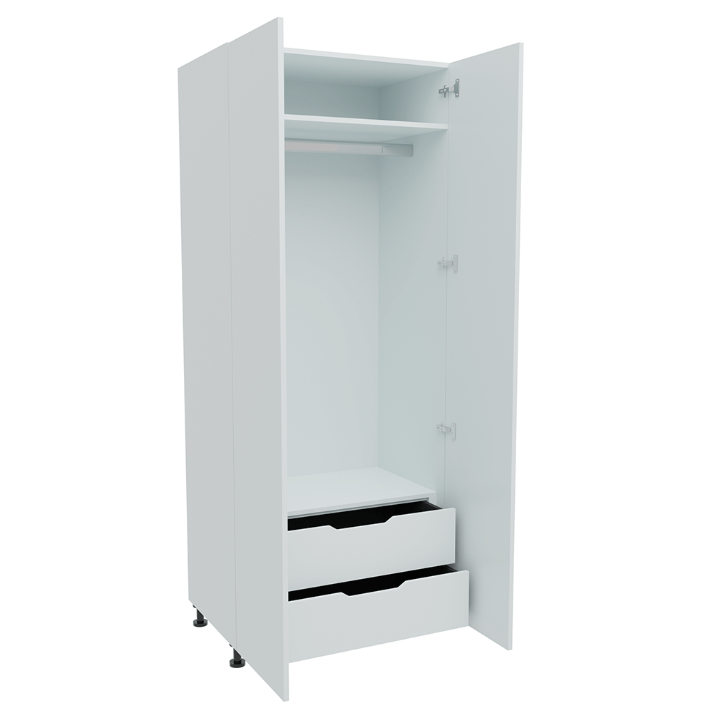 900mm Single Hanging Robe with 2 x Internal Drawer