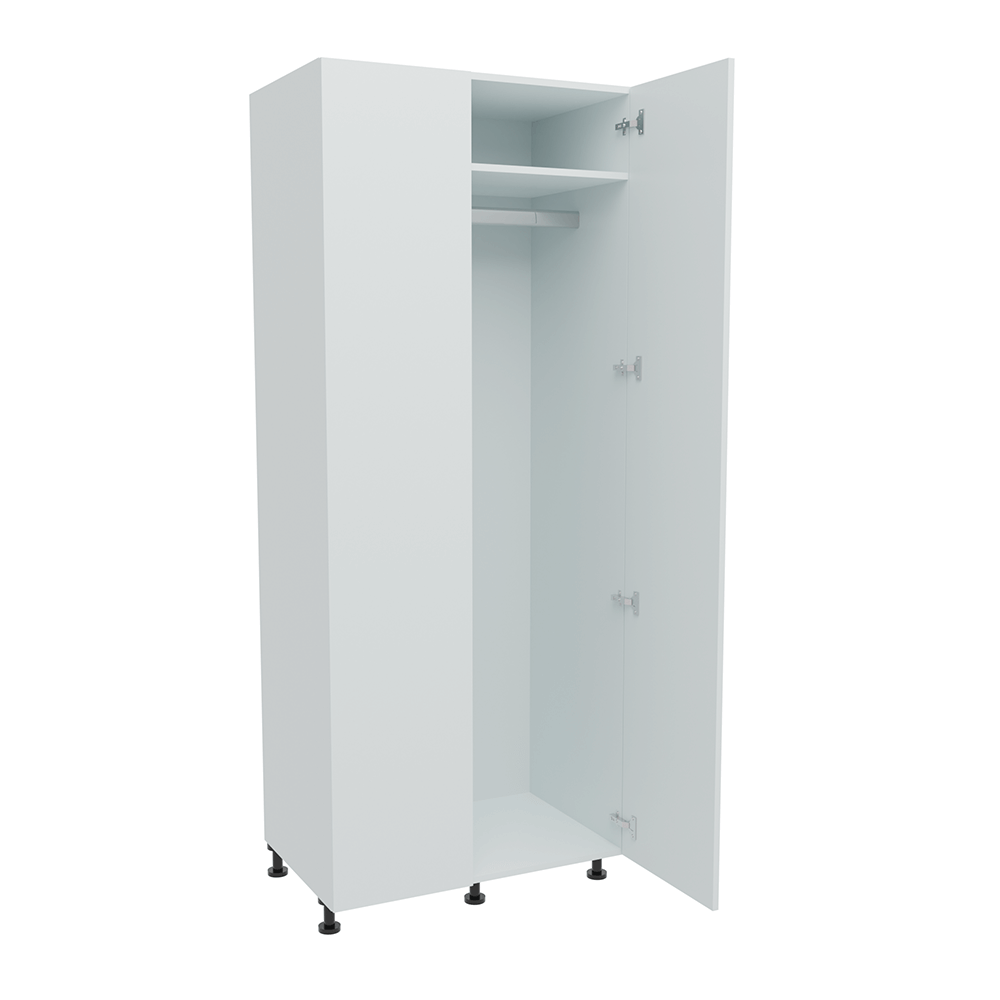 900mm Single Hanging Corner Robe -  Door - RH