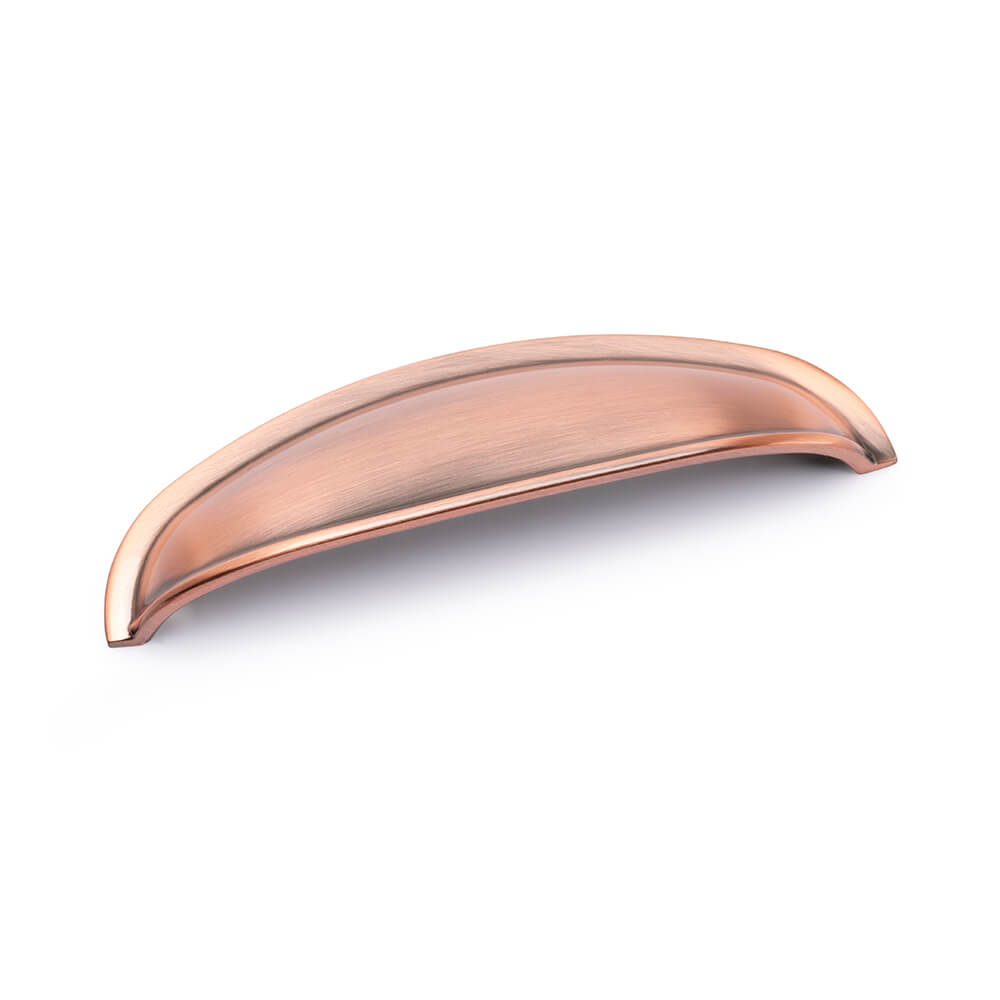AURORA Round Cup Handle - 96mm Hole Centres - Antique Copper (HB5-0174)