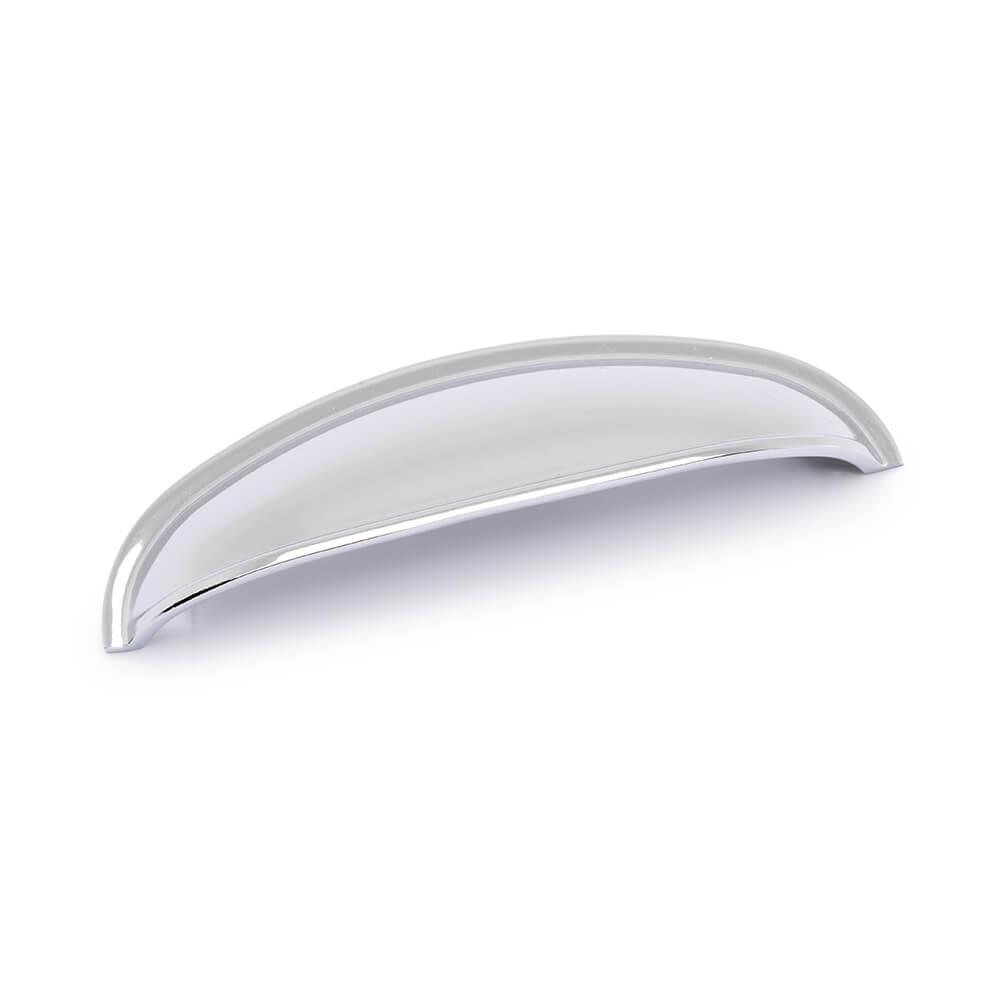 AURORA Round Cup Handle - 96mm Hole Centres - Chrome (HB4-0159)
