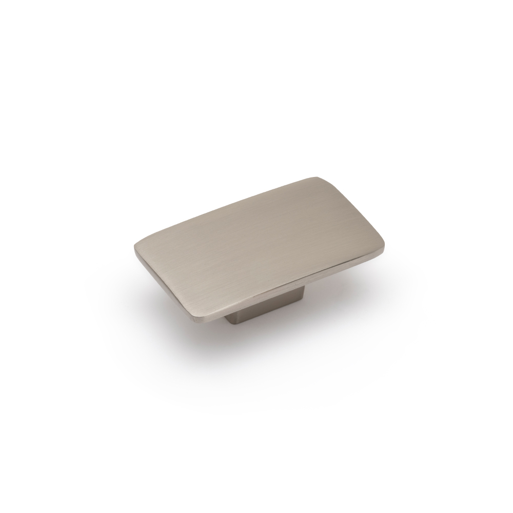 AURORA Rectangular Knob - 59 x 34mm - Brushed Nickel (HB3-0137)