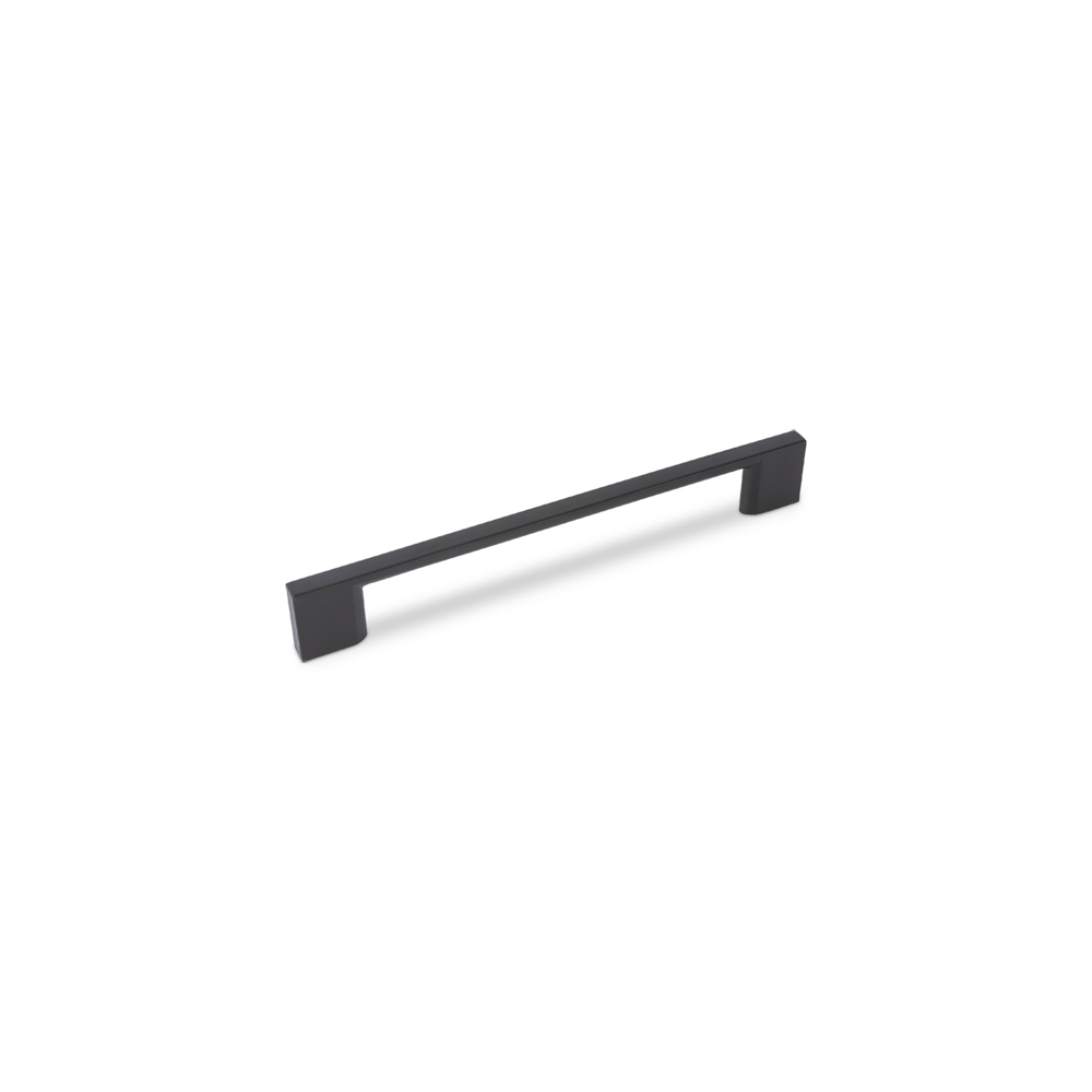 AURORA Slim Square D Handle - 188mm (160mm Hole Centres) - Matt Black