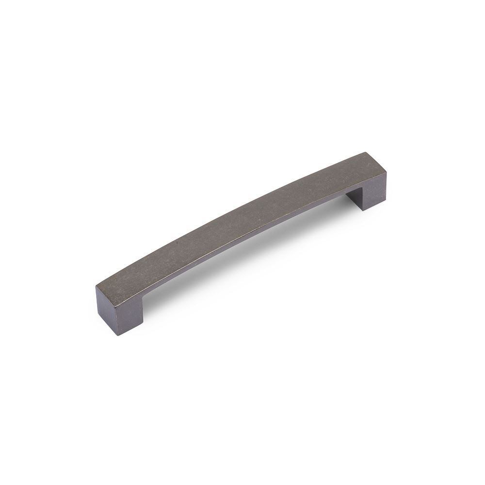 AURORA Block Bar D Handle - 160mm Hole Centres - Pewter (HB2-0124)