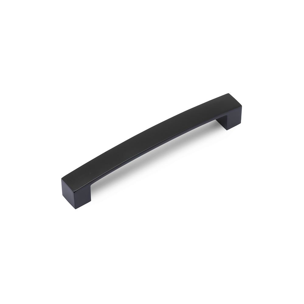 AURORA Block Bar D Handle - 160mm Hole Centres - Matt Black (HB1-0109)