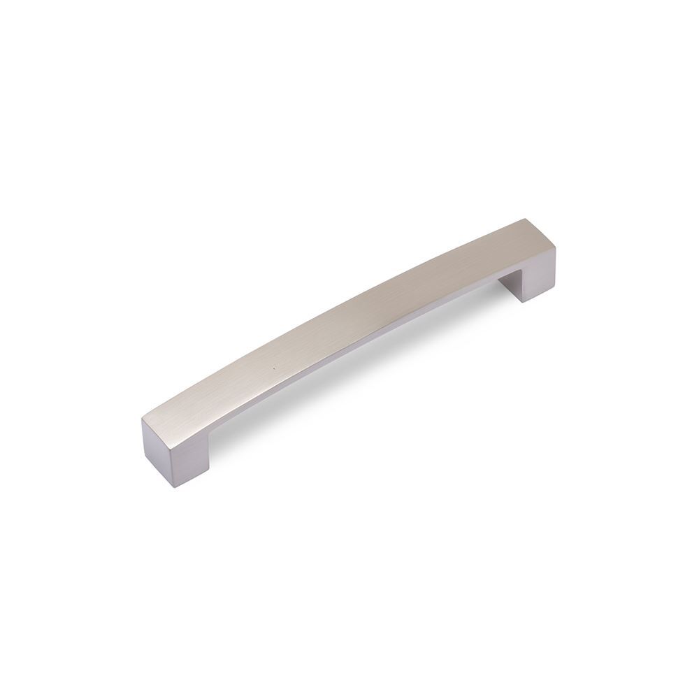 AURORA Block Bar D Handle - 160mm Hole Centres - Brushed Nickel (HB3-0139)