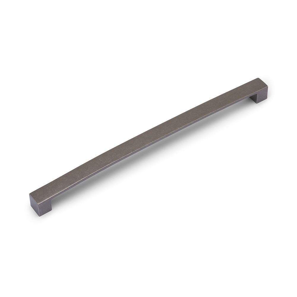 AURORA Block Bar D Handle - 320mm Hole Centres - Pewter (HB2-0117)