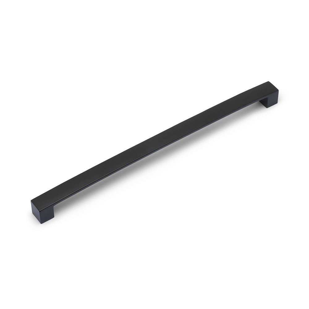 AURORA Block Bar D Handle - 320mm Hole Centres - Matt Black (HB1-0102)