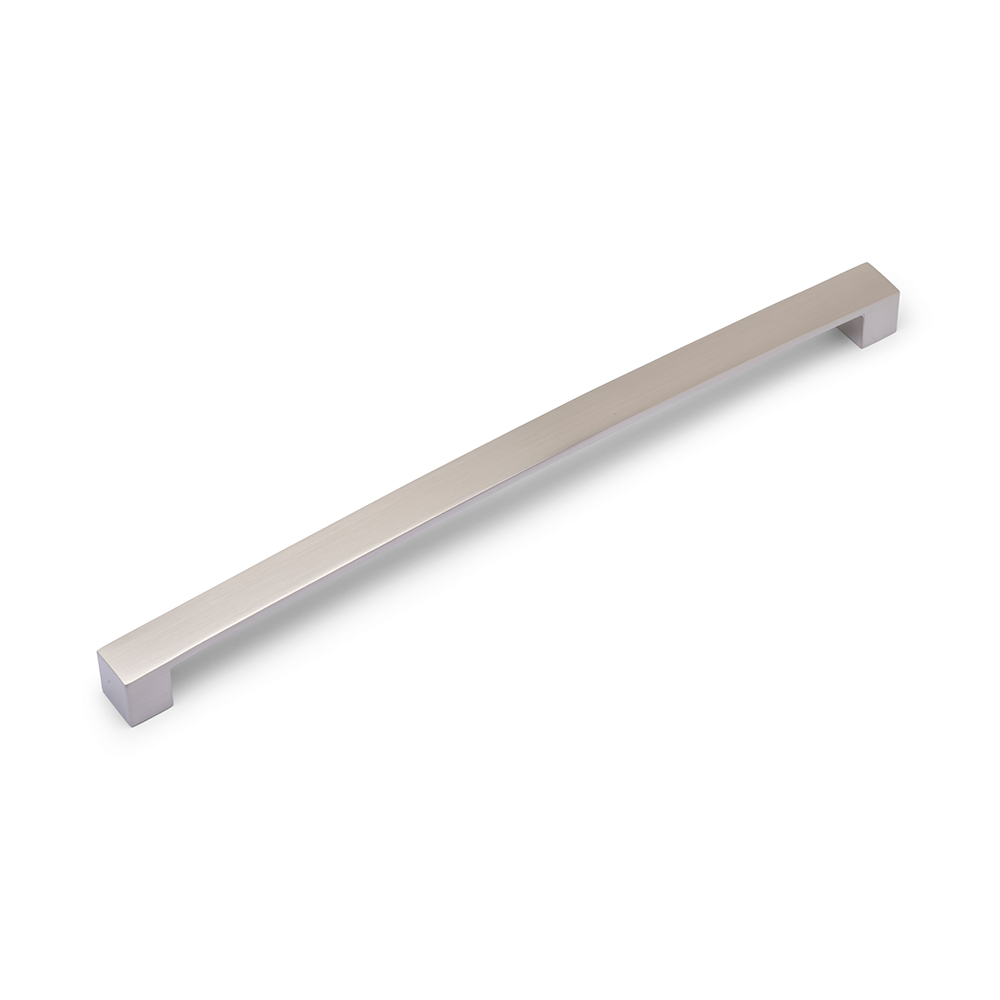 AURORA Block Bar D Handle - 320mm Hole Centres - Brushed Nickel (HB3-0132)