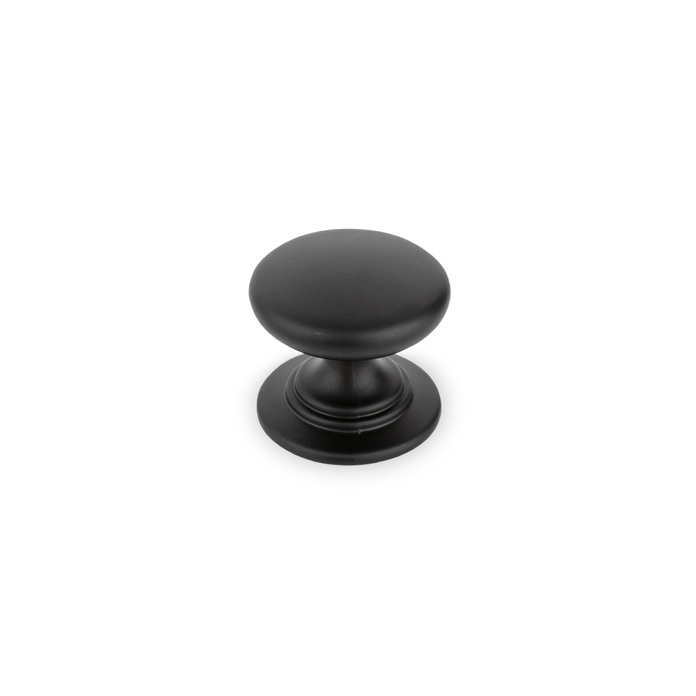 AURORA Small Round Knob - 32mm Diameter - Matt Black (HB1-0112)