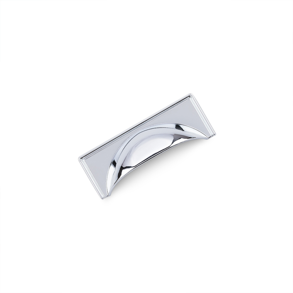 AURORA Square Cup Handle - 64mm Hole Centres - Chrome (HB4-0158)
