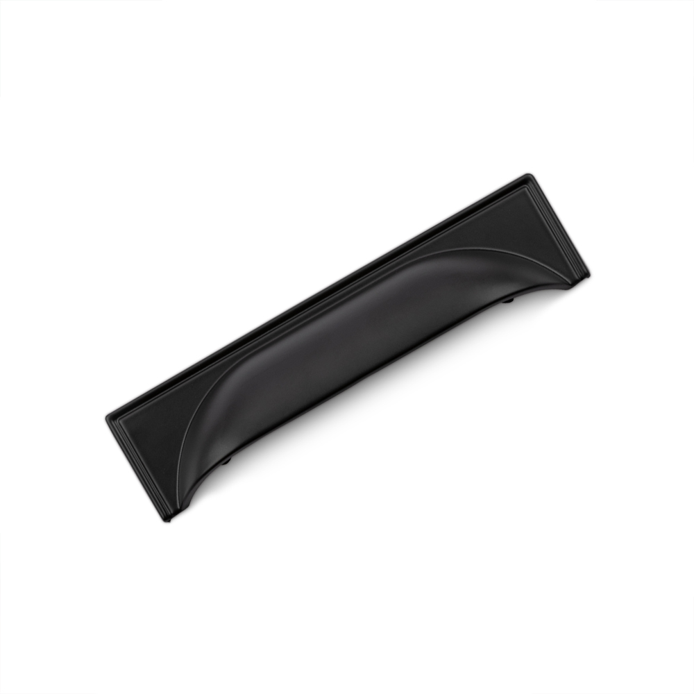 AURORA Square Cup Handle - 145mm (96mm Hole Centres) - Matt Black (HB1-0115)