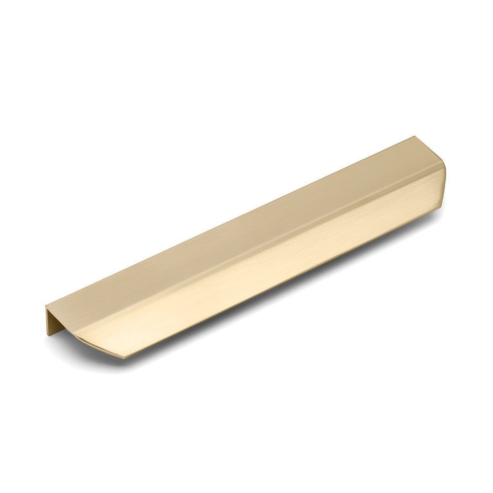 AURORA Edge Pull - Rear Fixed - 200mm Hole Centres - Satin Brass (HB7-0196)