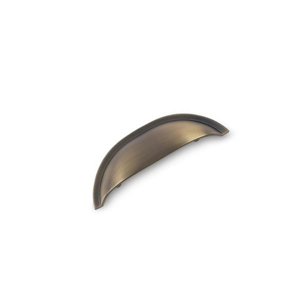 AURORA Linear Cup Handle - 64mm Hole Centres - Antique Brass (HB11-0249)