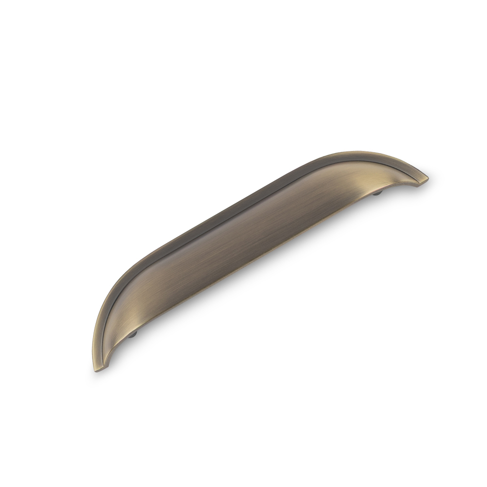 AURORA Linear Cup Handle - 174mm (128mm Hole Centres) - Antique Brass (HB11-248)