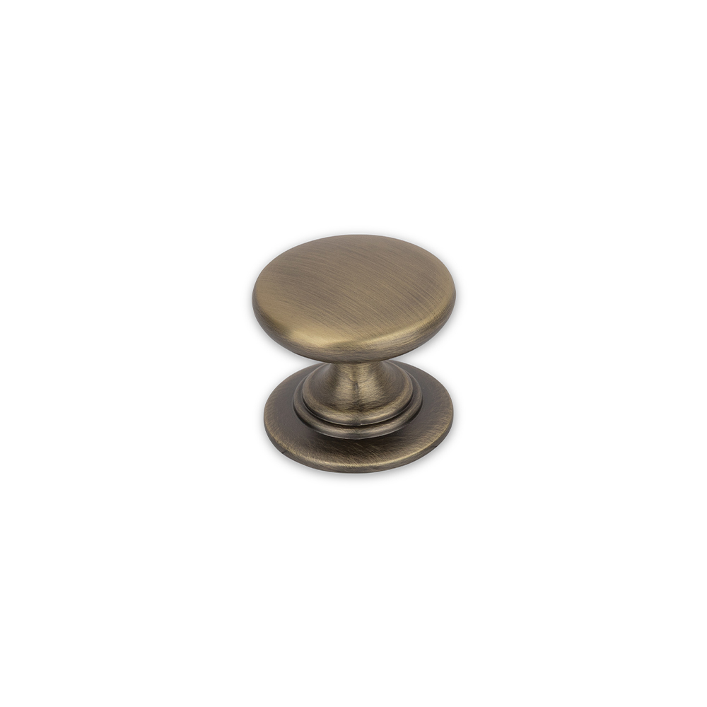 AURORA Small Round Knob - 32mm Diameter - Antique Brass (HB11-0257)