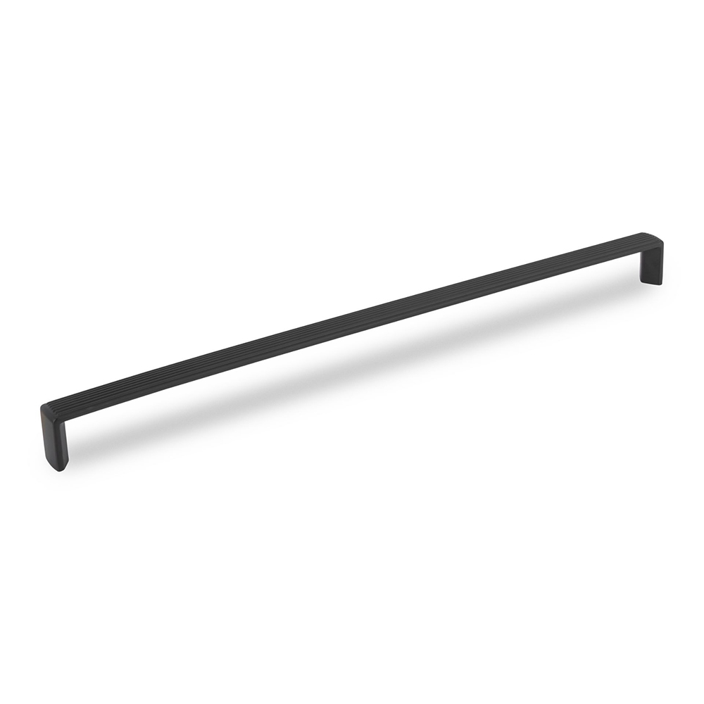 AURORA D Reeded Handle - 327mm  (320mm Hole Centres) - Matt Black (HB)