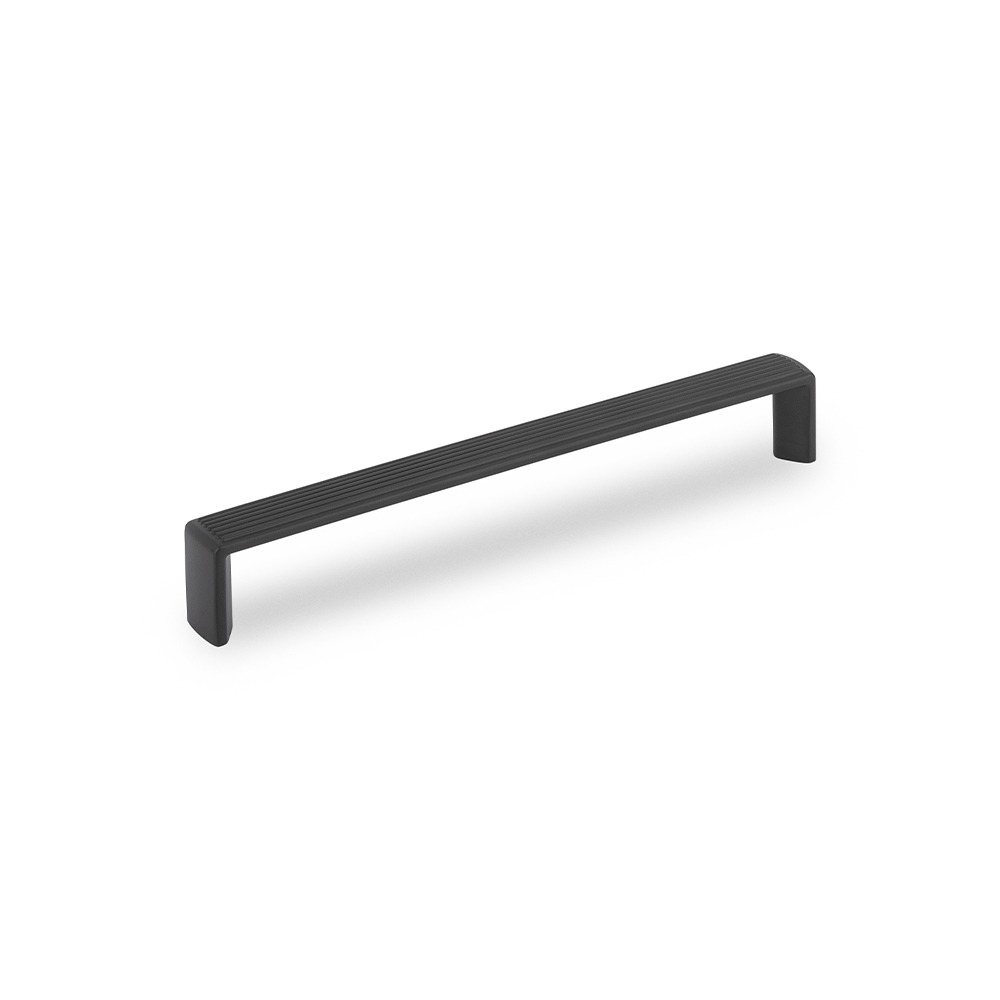 AURORA D Reeded Handle - 167mm (160mm Hole Centres) - Matt Black (HB)