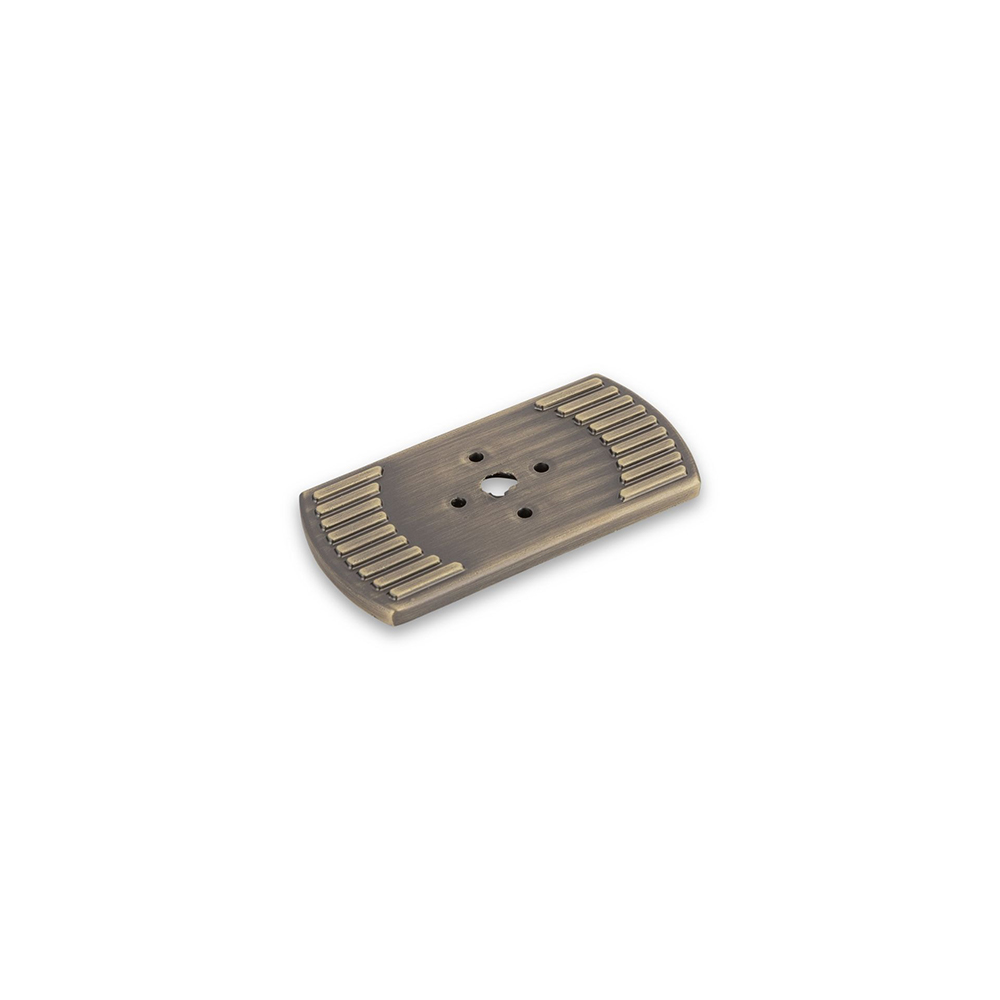 AURORA Short Back Plate - 50mm Long - Antique Brass (HB)