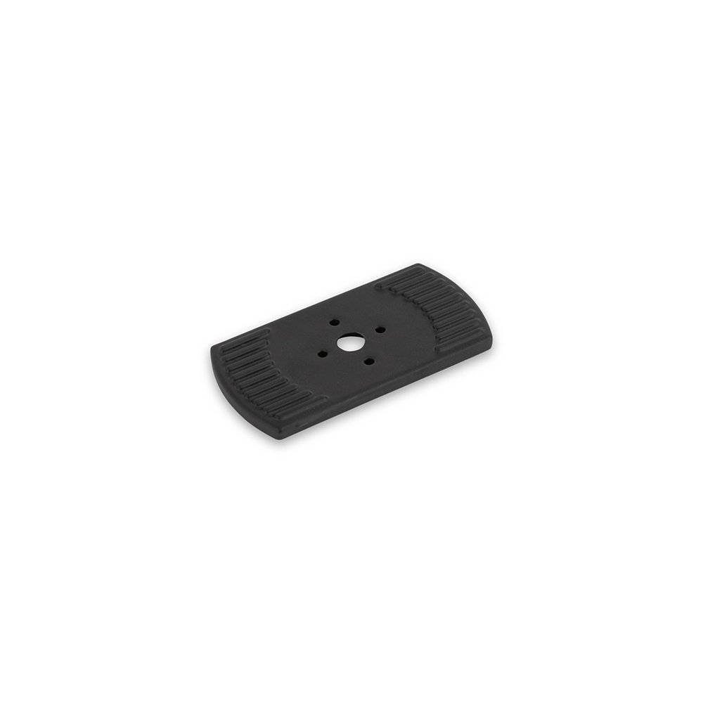AURORA Short Back Plate - 50mm Long -  Pewter (HB12-290)